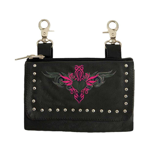 HOT PINK CLIP ON BAG