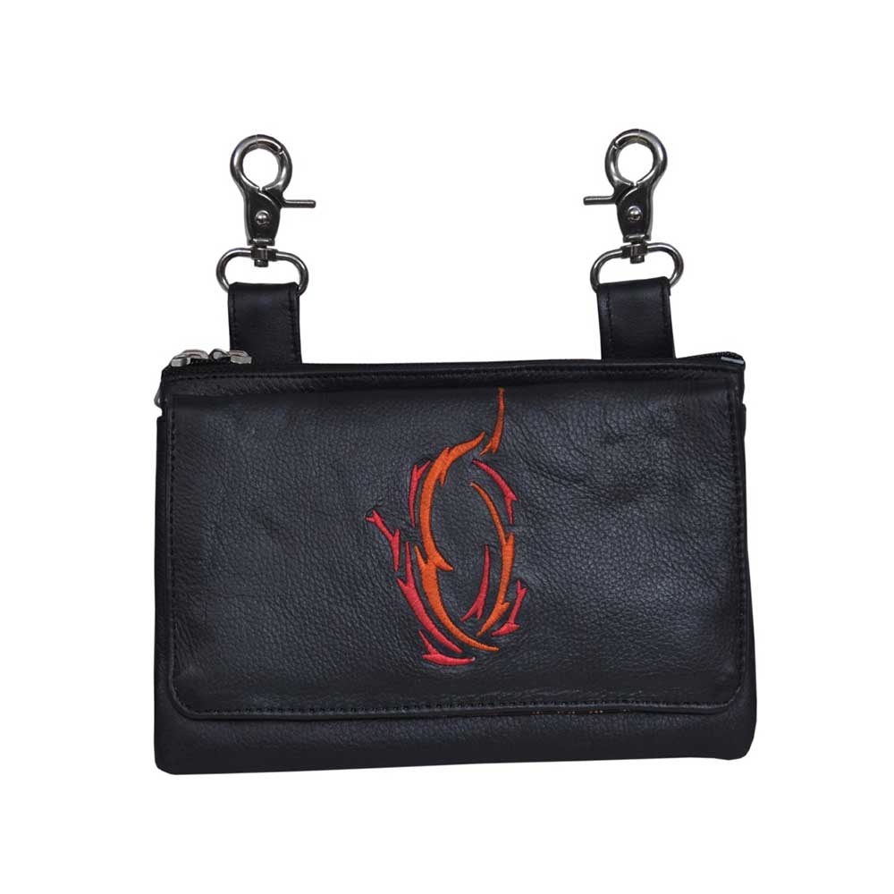 RED BARBED CLIP ON BAG