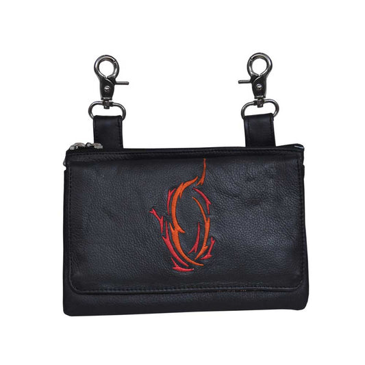 RED BARBED CLIP ON BAG