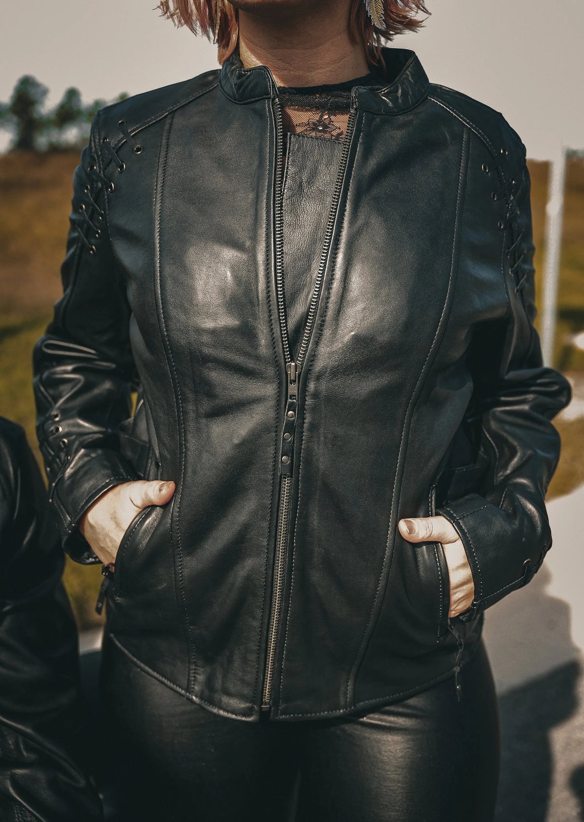 Juno - Women's Leather Motorcycle Jacket