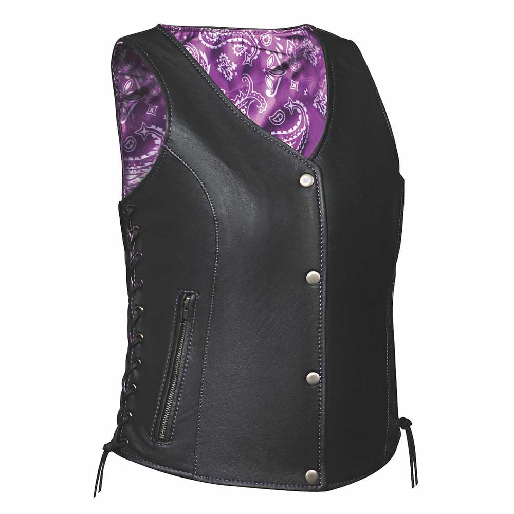 PURPLE PAISLEY VEST