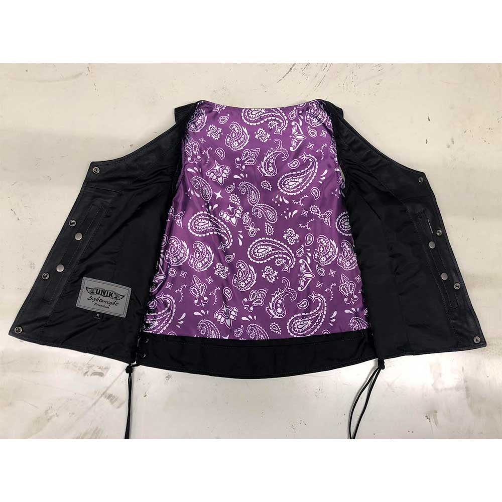 PURPLE PAISLEY VEST