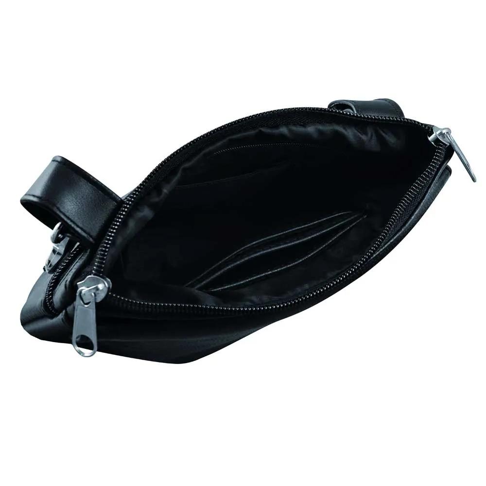 Heart Cowhide Leather Clip-On Bag