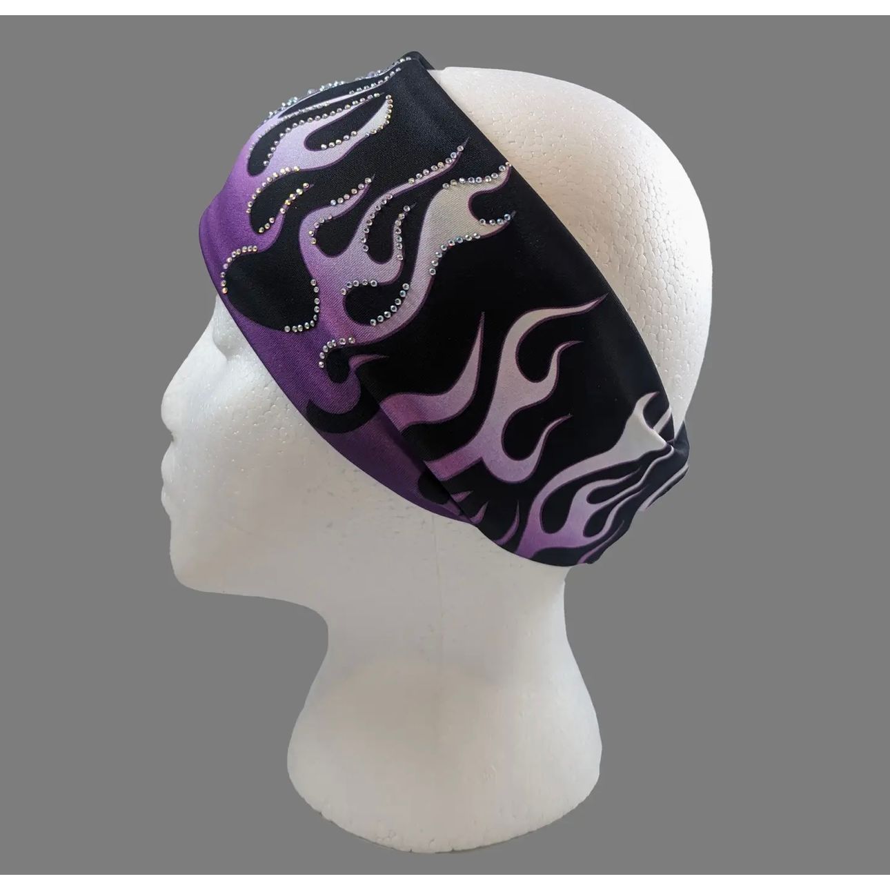 CLASSIC PURPLE FLAMES HEADBAND