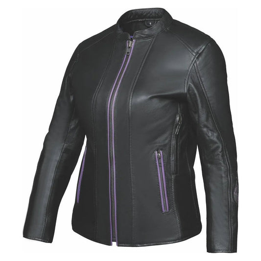 LITA PURPLE WING LEATHER JACKET