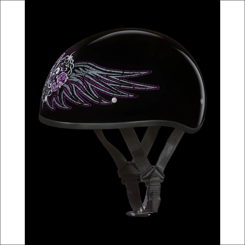 D.O.T. DAYTONA SKULL CAP WITH BARBED WIRE HEART - HELMET