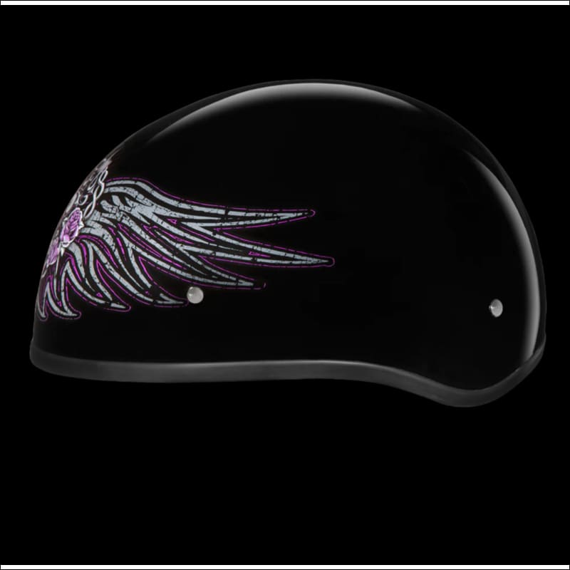 D.O.T. DAYTONA SKULL CAP WITH BARBED WIRE HEART - HELMET