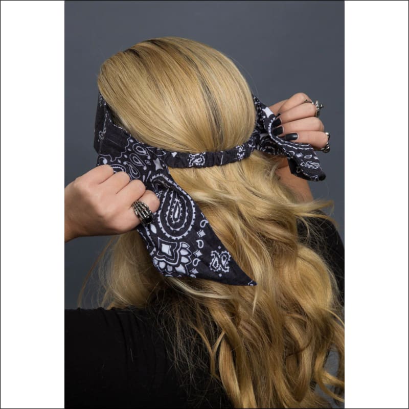 FADED BLACK CLASSIC PAISELY EASY DANA - HEADBAND