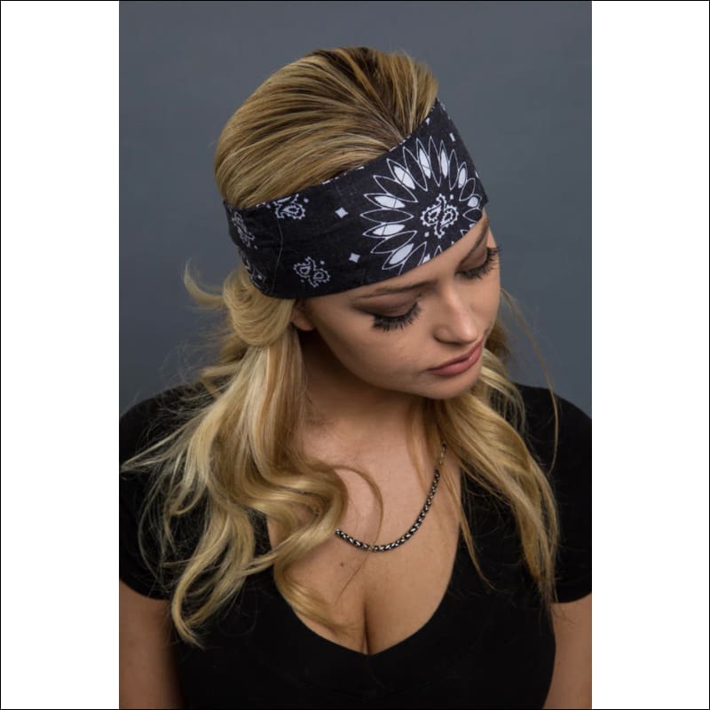 FADED BLACK CLASSIC PAISELY EASY DANA - HEADBAND