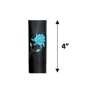 TEAL ROSE SMALL PONYTAIL HOLDER