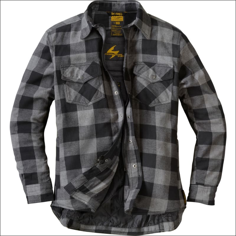 SCORPION EXO COVERT WOMENS FLANNEL - XS / BLACK/GREY