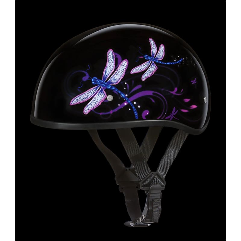 D.O.T. DAYTONA SKULL CAP WITH DRAGONFLY - HELMET