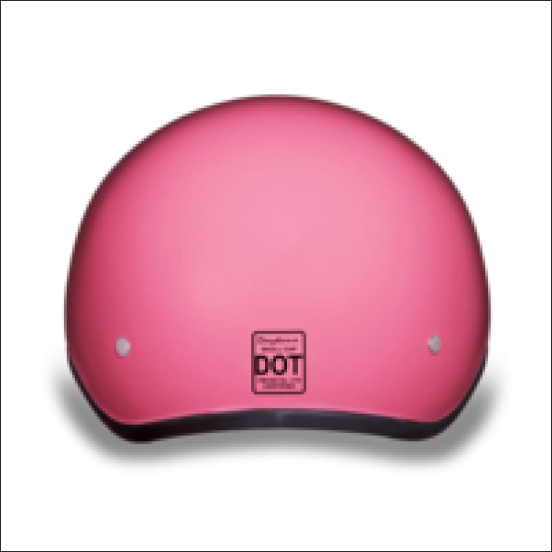 D.O.T. DAYTONA SKULL CAP HI-GLOSS - PINK - WOMEN'S MOTORCYCLE HELMET