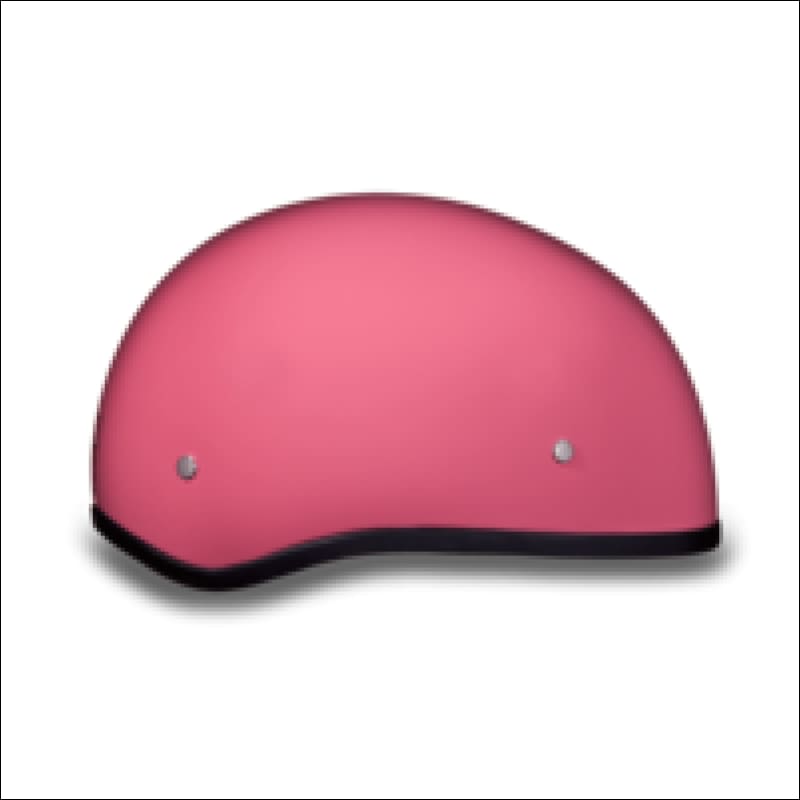 D.O.T. DAYTONA SKULL CAP HI-GLOSS - PINK - WOMEN'S MOTORCYCLE HELMET