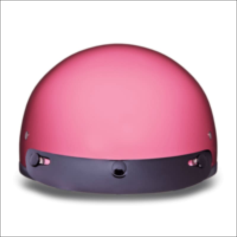 D.O.T. DAYTONA SKULL CAP HI-GLOSS - PINK - WOMEN'S MOTORCYCLE HELMET