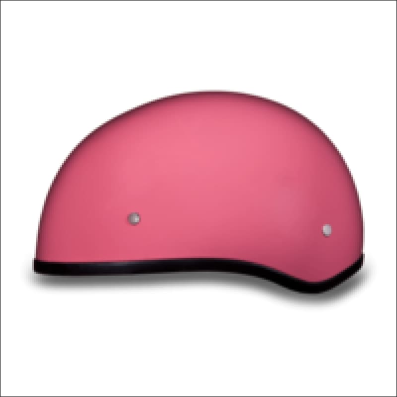 D.O.T. DAYTONA SKULL CAP HI-GLOSS - PINK - WOMEN'S MOTORCYCLE HELMET