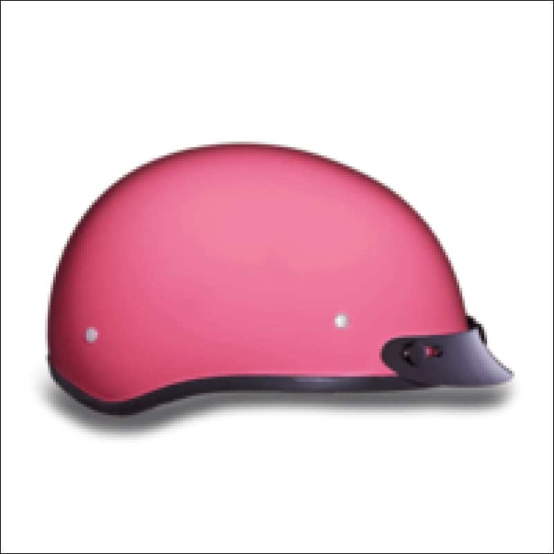 D.O.T. DAYTONA SKULL CAP HI-GLOSS - PINK - WOMEN'S MOTORCYCLE HELMET