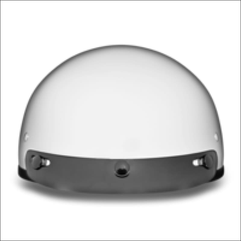 D.O.T. DAYTONA SKULL CAP HI-GLOSS WHITE - WOMEN'S MOTORCYCLE HELMET