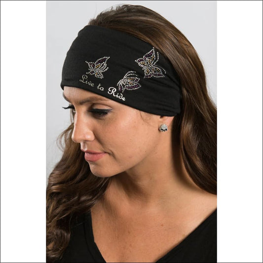 SUPER BLING LIVE TO RIDE WITH GEMS EZ BANDZ - HEADBAND