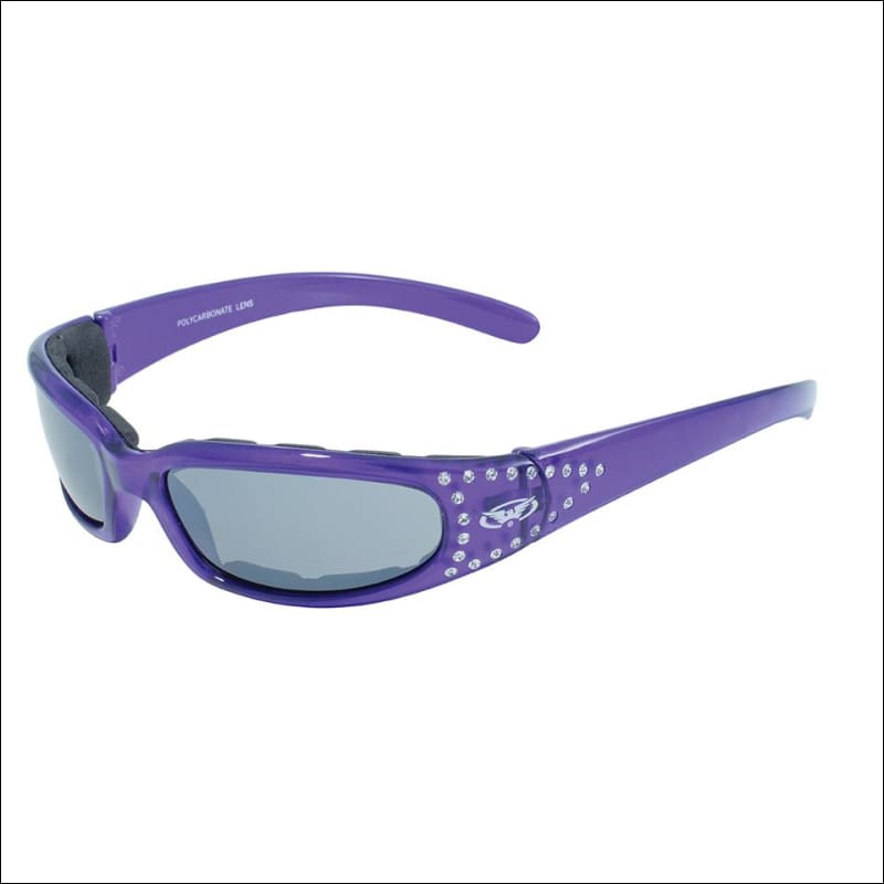 MARILYN 3 FLASH MIRROR WOMENS FOAM PADDED MOTORCYCLE SUNGLASSES - GLASSES