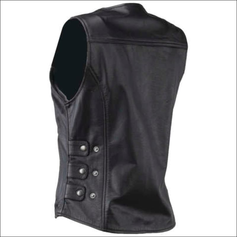 RIVER ROAD WOMEN’S PLAINS LEATHER VEST - LEATHER VEST