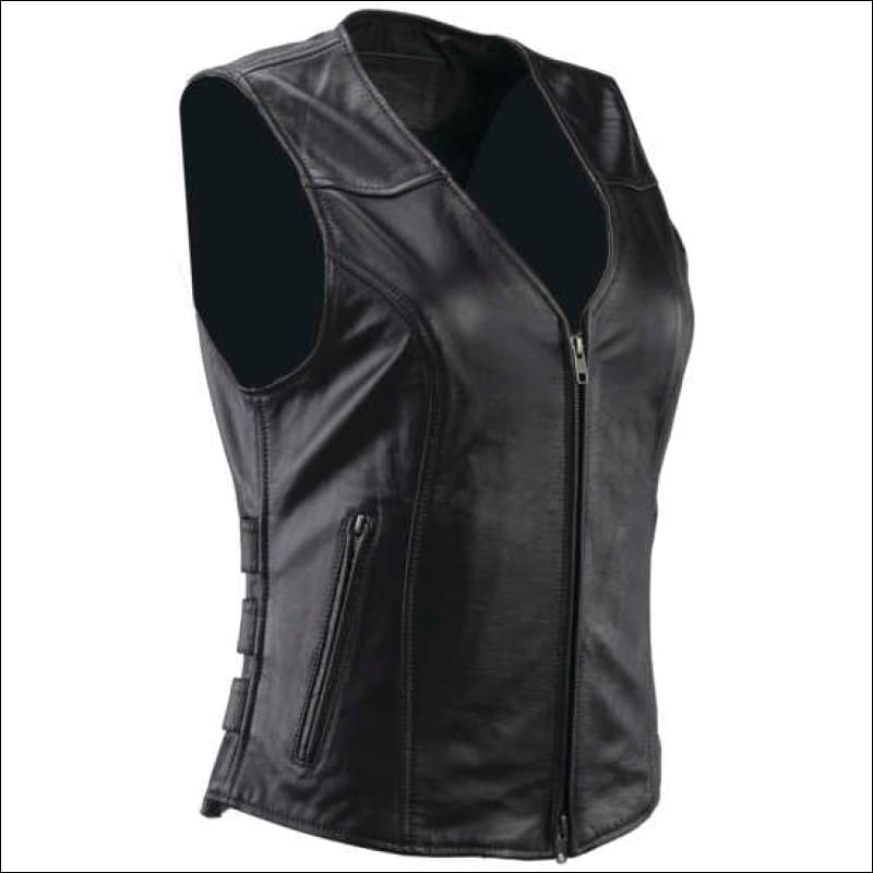 RIVER ROAD WOMEN’S PLAINS LEATHER VEST - LEATHER VEST
