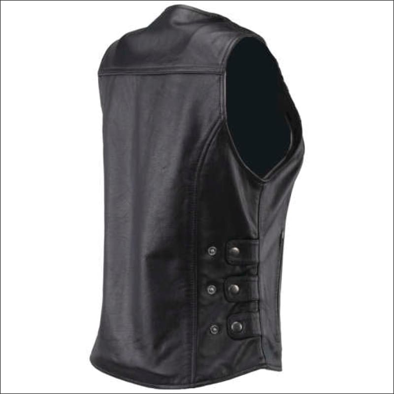 RIVER ROAD WOMEN’S PLAINS LEATHER VEST - LEATHER VEST