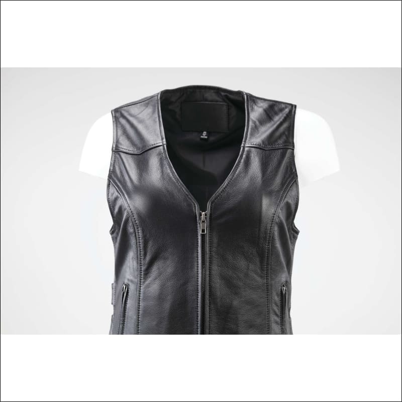 RIVER ROAD WOMEN’S PLAINS LEATHER VEST - LEATHER VEST