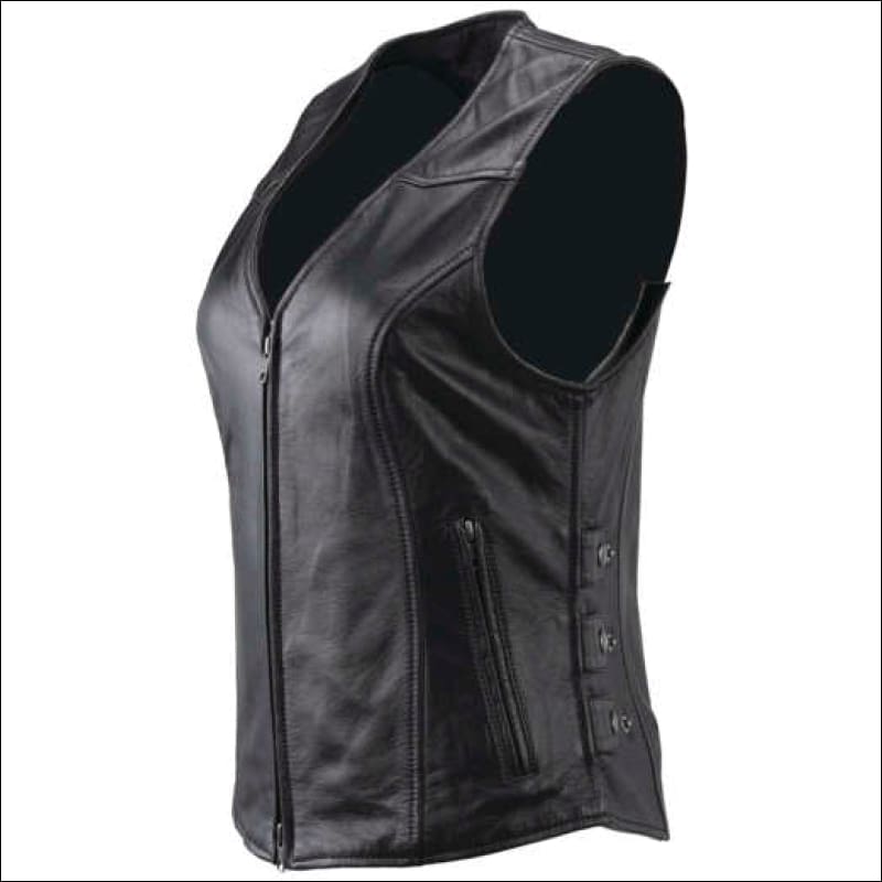 RIVER ROAD WOMEN’S PLAINS LEATHER VEST - LEATHER VEST