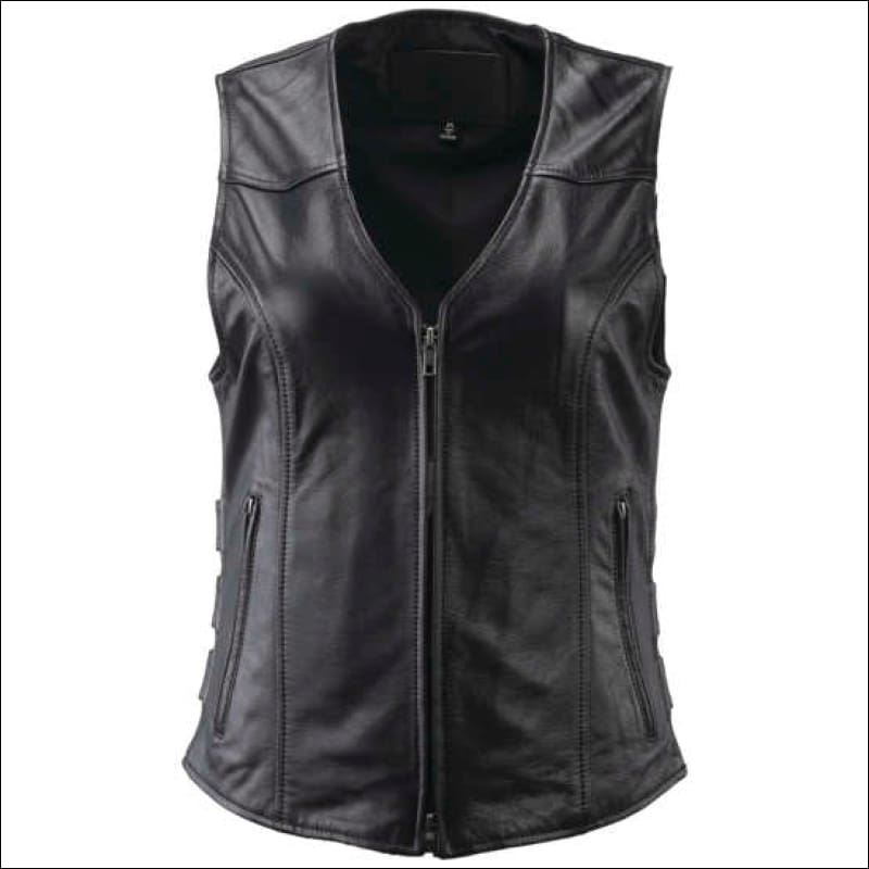 RIVER ROAD WOMEN’S PLAINS LEATHER VEST - LEATHER VEST