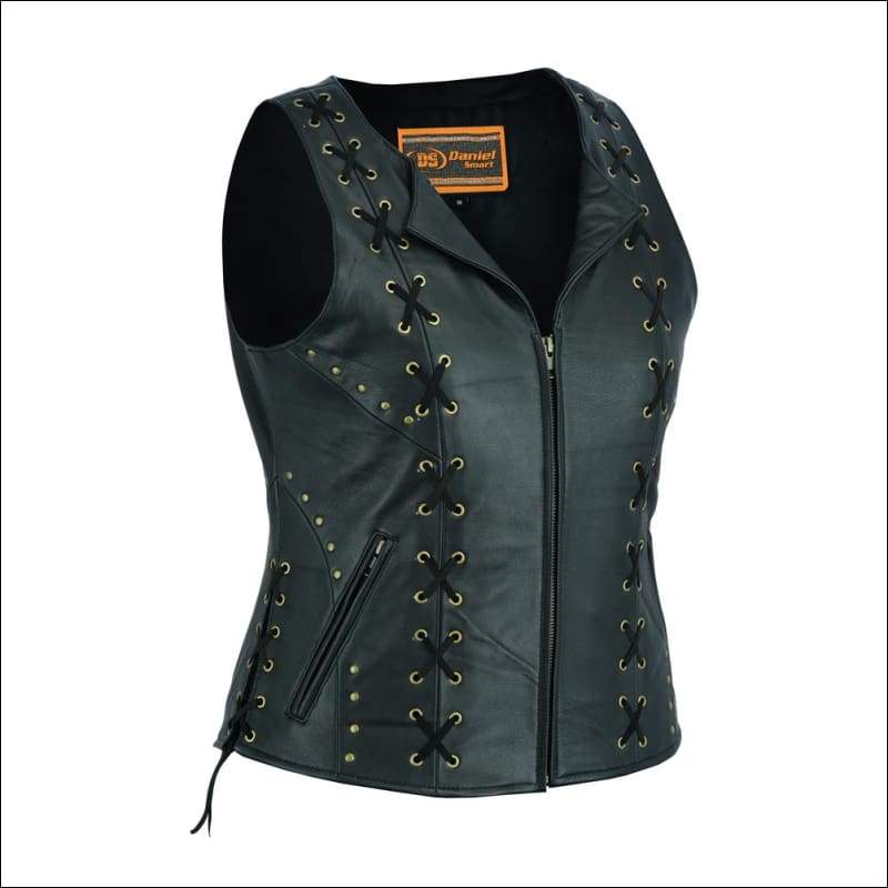 LACEY ZIPPERED VEST - VEST