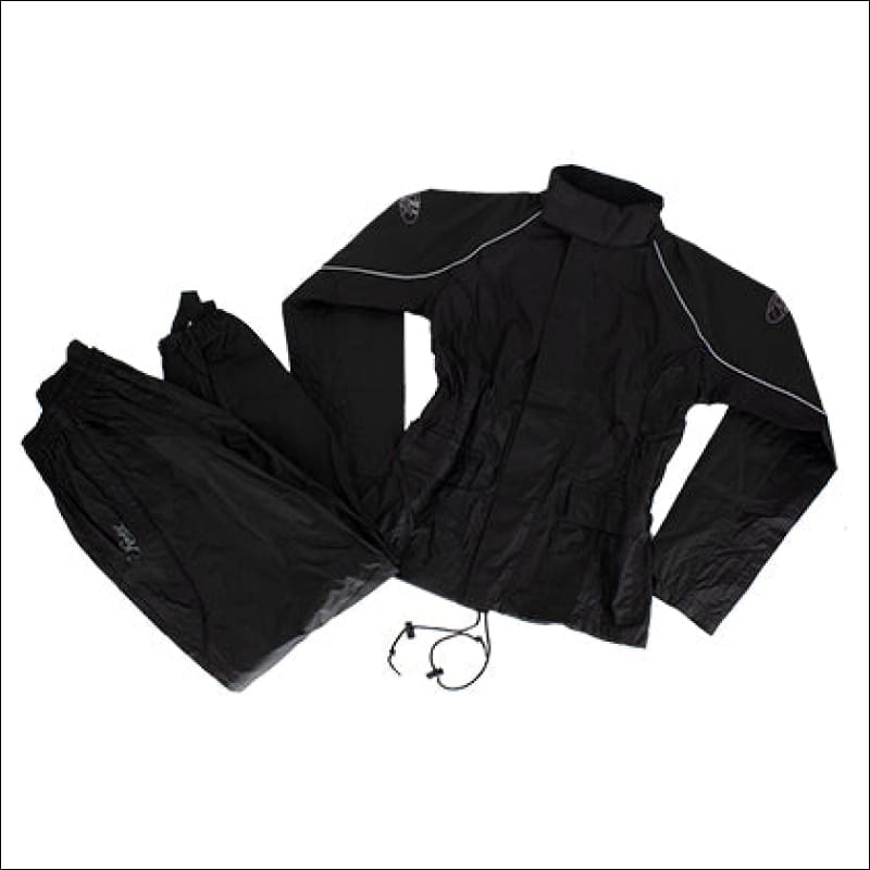 JOE ROCKET RS-2 LADIES TWO-PIECE RAIN SUIT - S / BLACK
