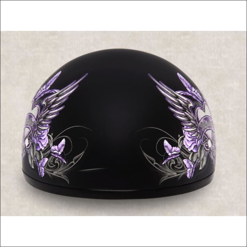 PURPLE MOTORCYCLE HELMET