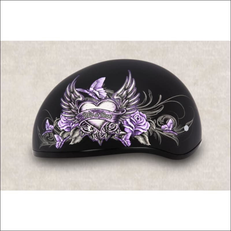 PURPLE MOTORCYCLE HELMET