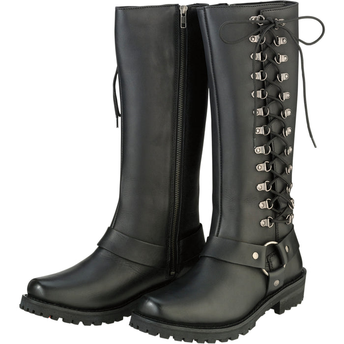 Z1R Savage Women's Motorcycle Boot - Black