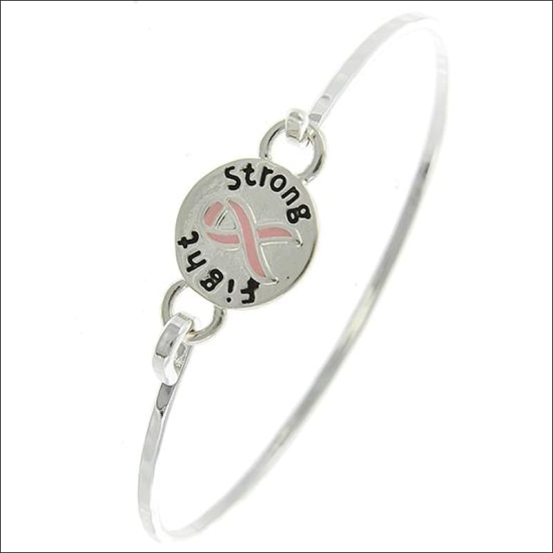 Pink Line Moto FIGHT STRONG PINK RIBBON BRACELET - Main Image