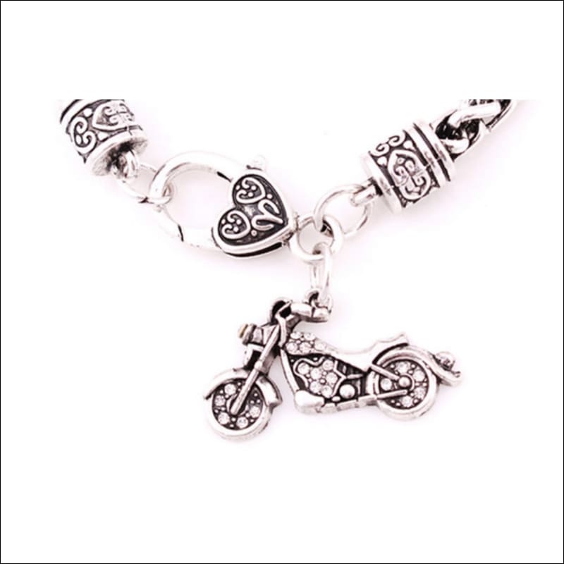 MOTORCYCLE CHARM BRACELET - JEWELRY