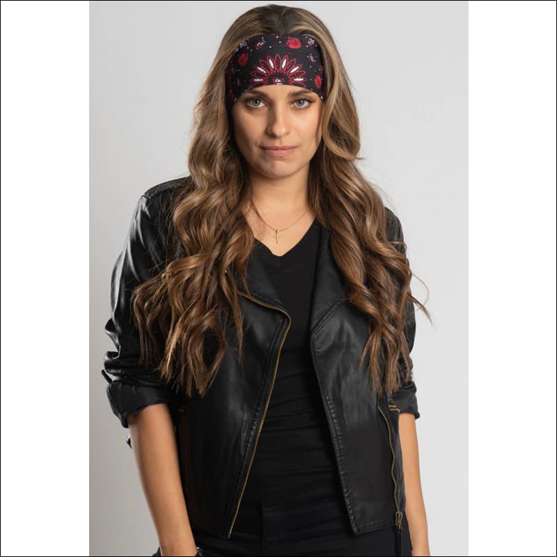 ROSE PAISLEY WITH GEMS THIN EZ BANDZ - Headbands