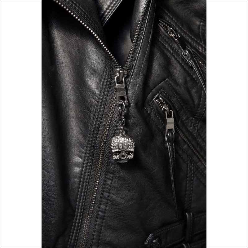 TRIBAL SKULL STONE ZIPPER PULL - ZIPPER PULL