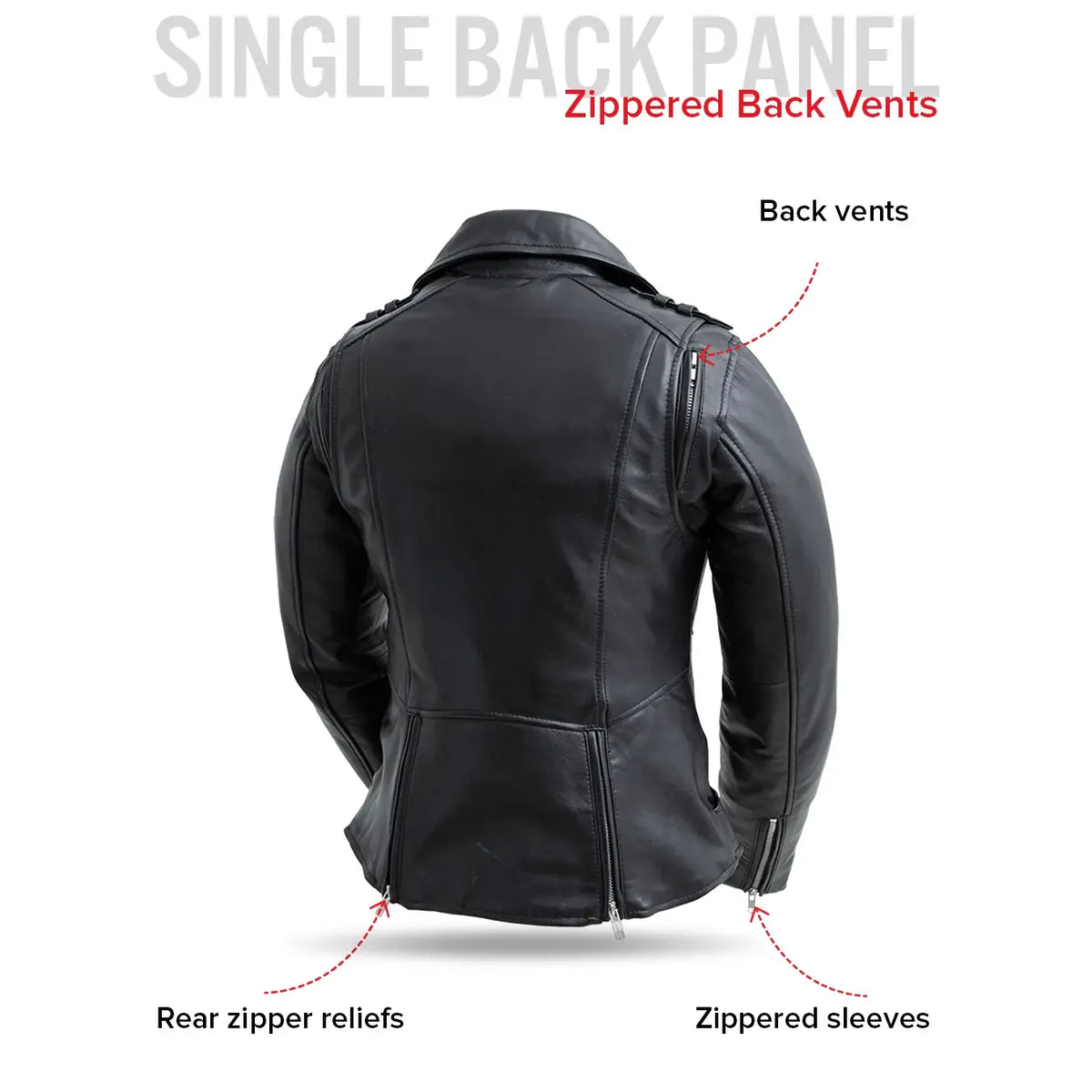 Bloom - Women's Motorcycle Leather Jacket