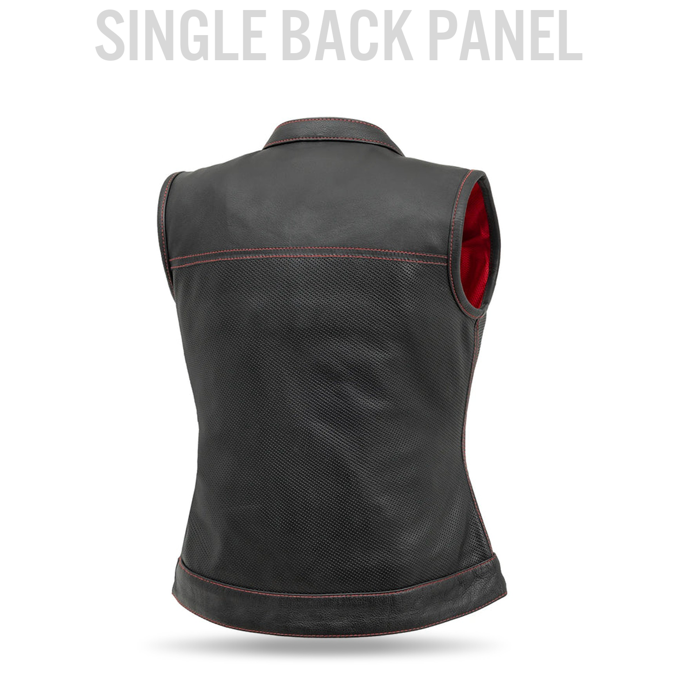 JESSICA PERFORATED LEATHER VEST
