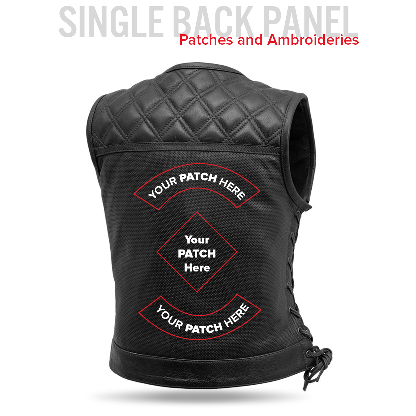 BONNIE PERFORATED WOMEN'S LEATHER VEST