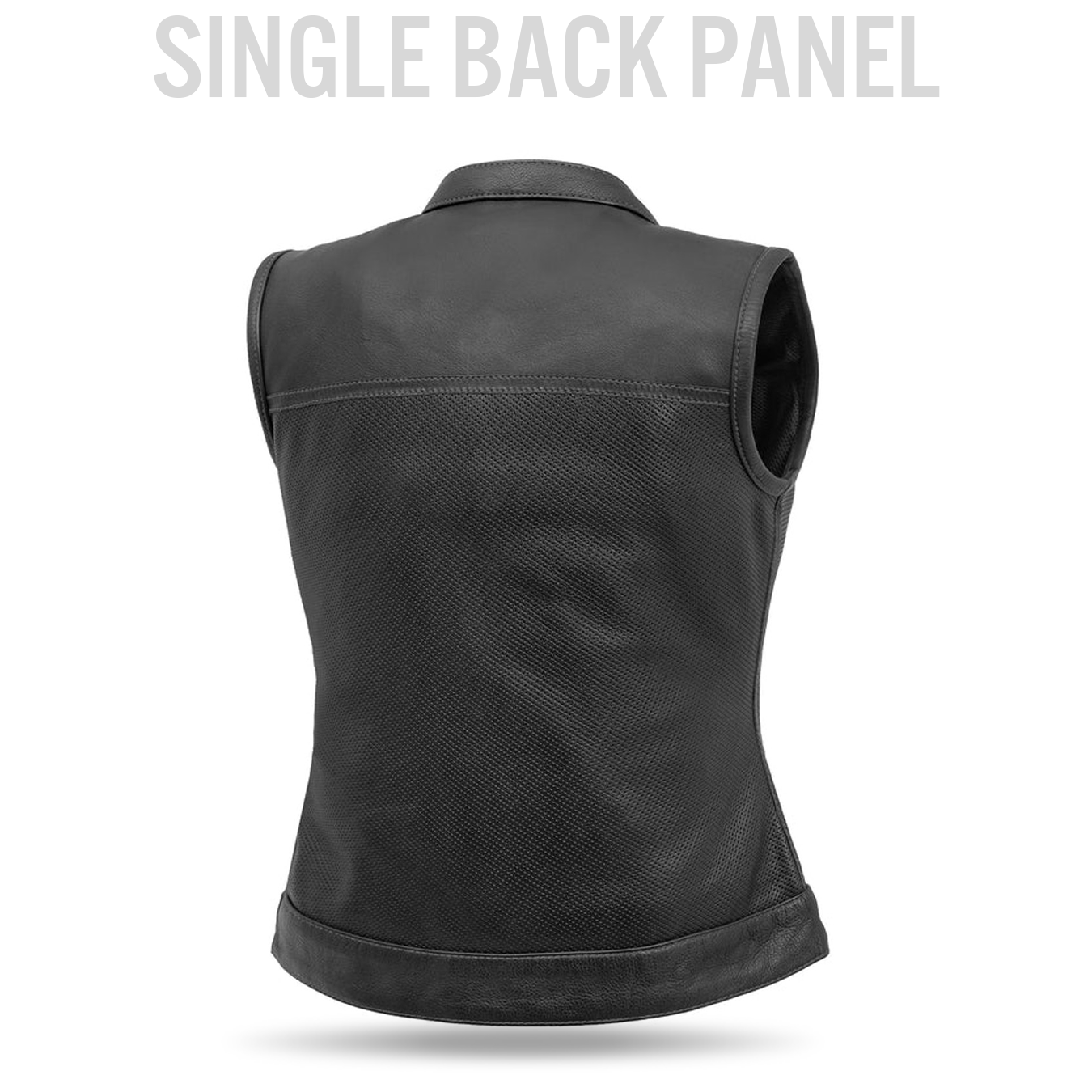 JESSICA PERFORATED LEATHER VEST