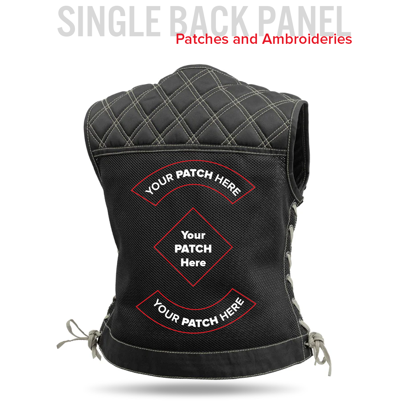 BONNIE MOTO QUILTED MESH VEST