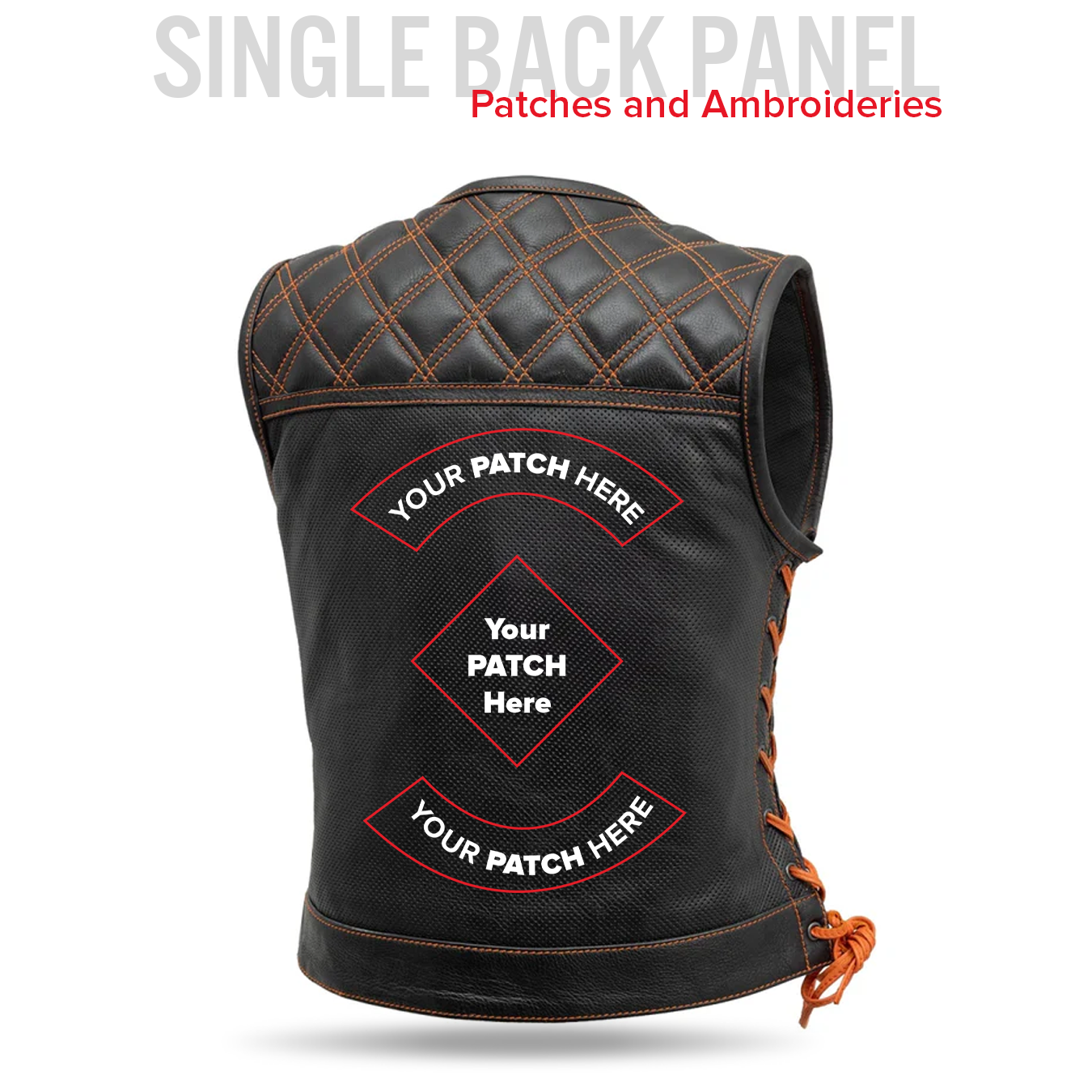 BONNIE PERFORATED WOMEN'S LEATHER VEST