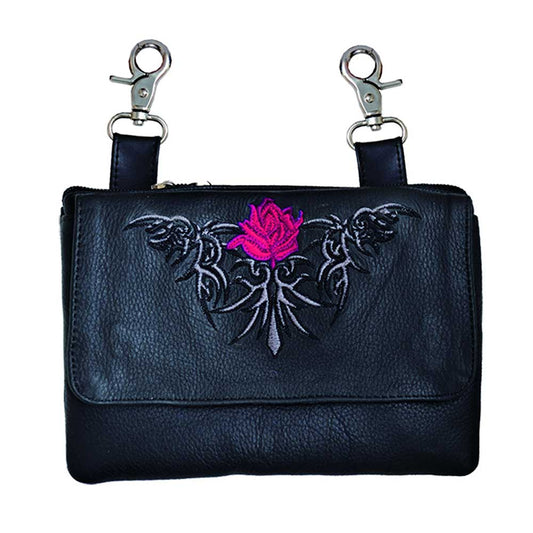 PINK ROSE CLIP BAG