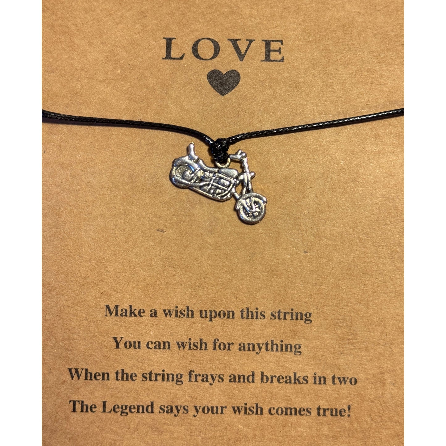 MAKE A WISH MOTORCYCLE BRACELET