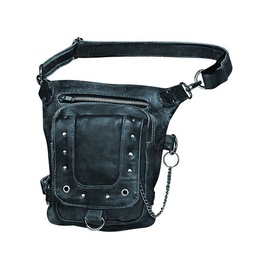 GRAY THIGH BAG