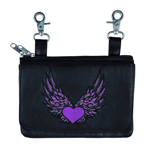 PURPLE HEART WING CLIP ON BAG
