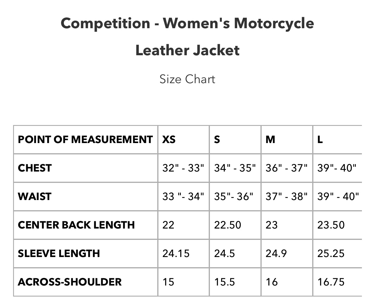 COMPETITION MOTORCYCLE JACKET